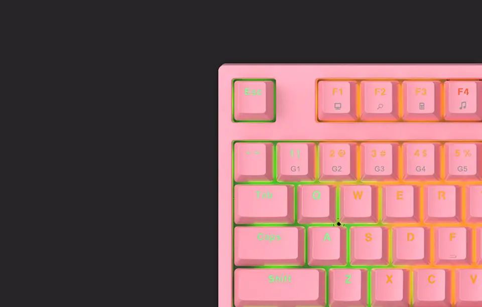 Havit KB871L RGB Mechanical Gaming Keyboard (Pink)