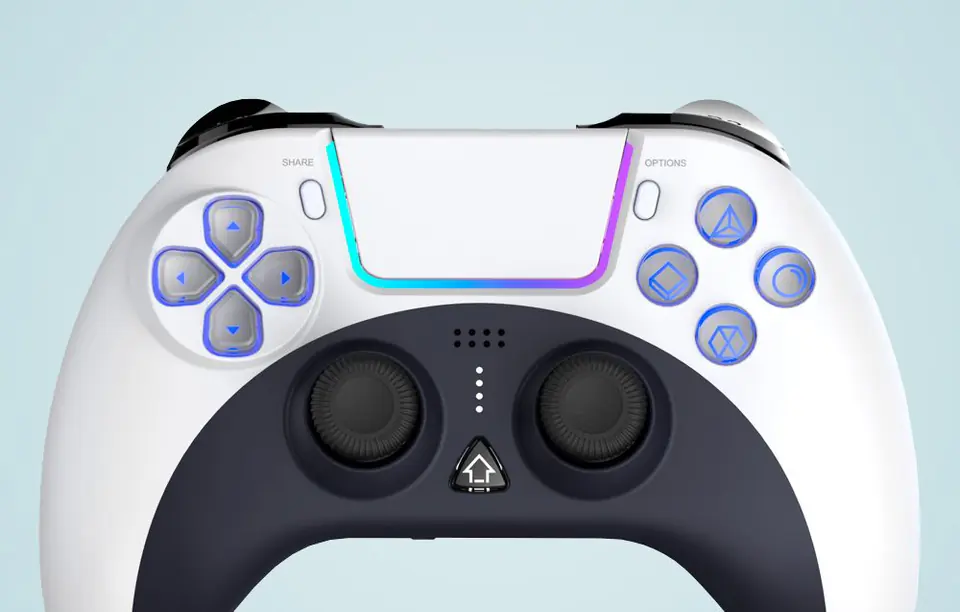 Wireless Controller / GamePad iPega PG-P4023C PS4 touchpad (white)