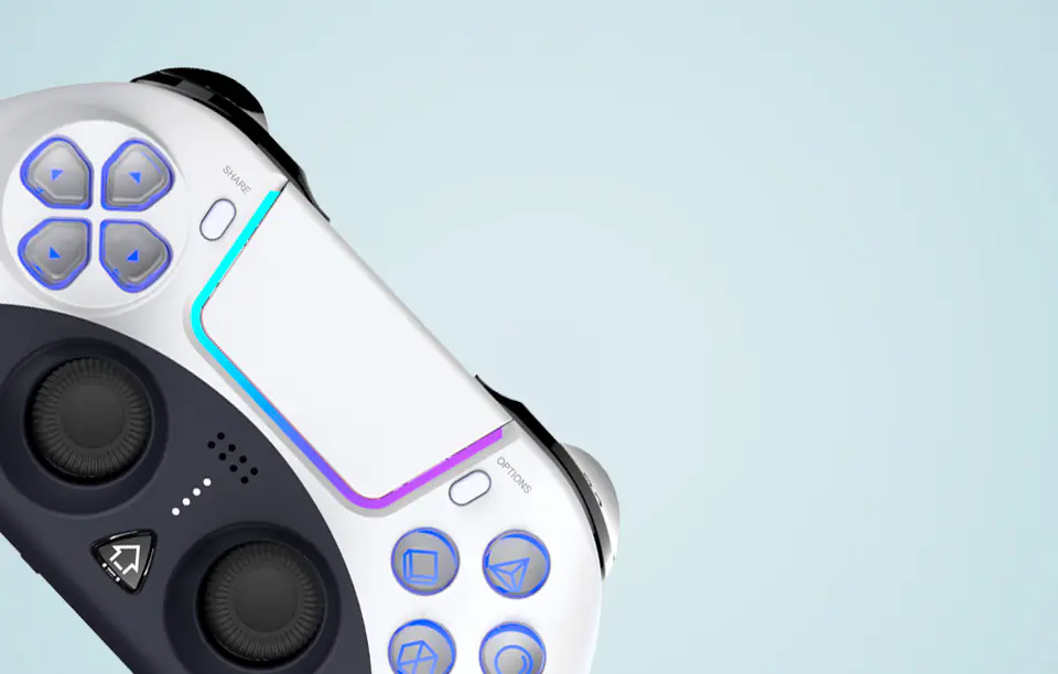 Wireless Controller / GamePad iPega PG-P4023C PS4 touchpad (white)