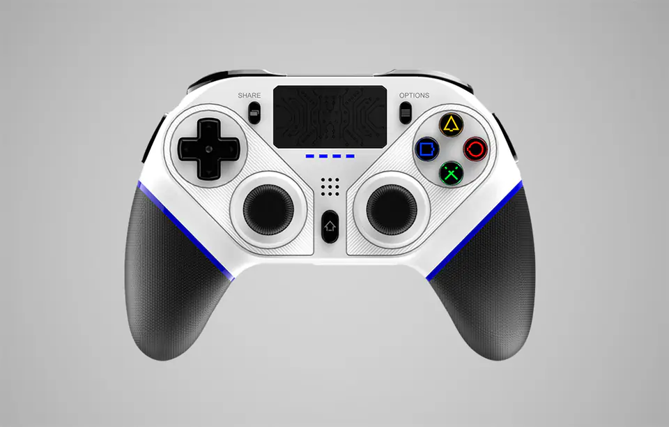 Kontroler bezprzewodowy / GamePad iPega Ninja PG-P4010B touchpad PS4 (biały)