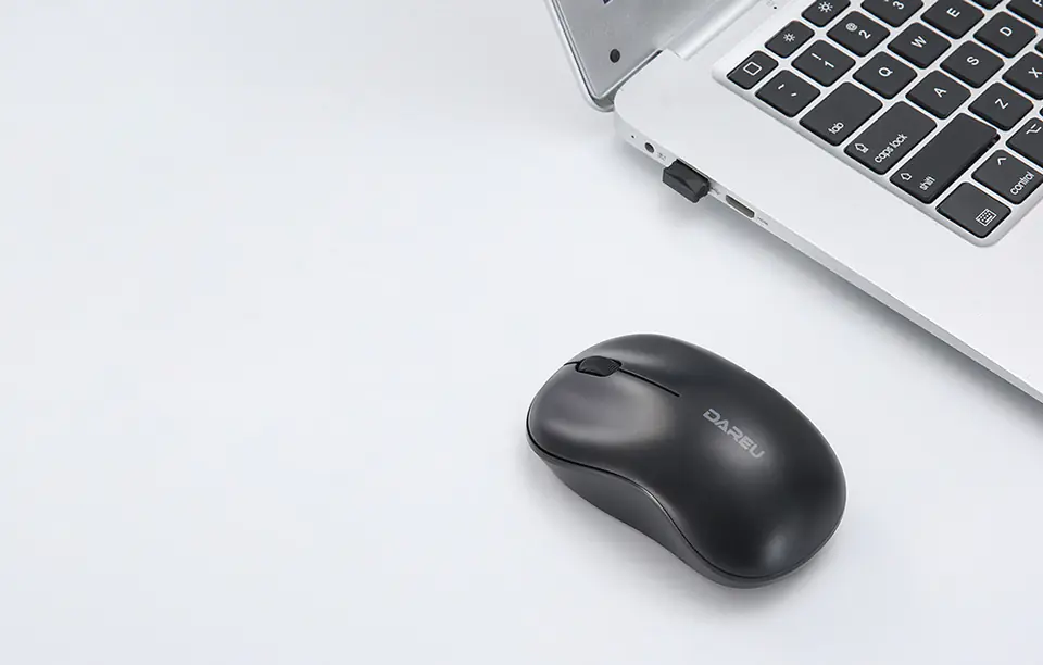 Dareu LM106 2.4G 1200 DPI Wireless Mouse (Black)