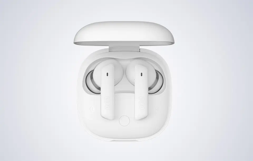 TWS QCY HT05, ANC headphones (white)