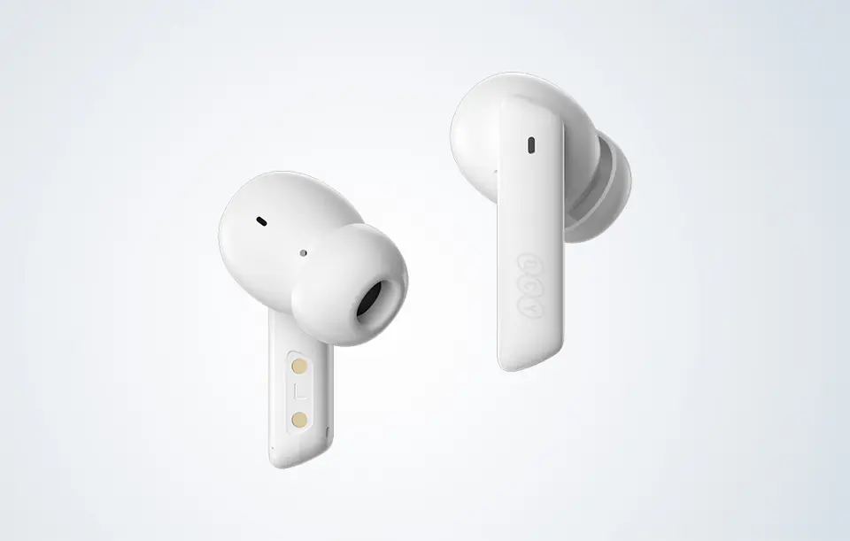 TWS QCY HT05, ANC headphones (white)