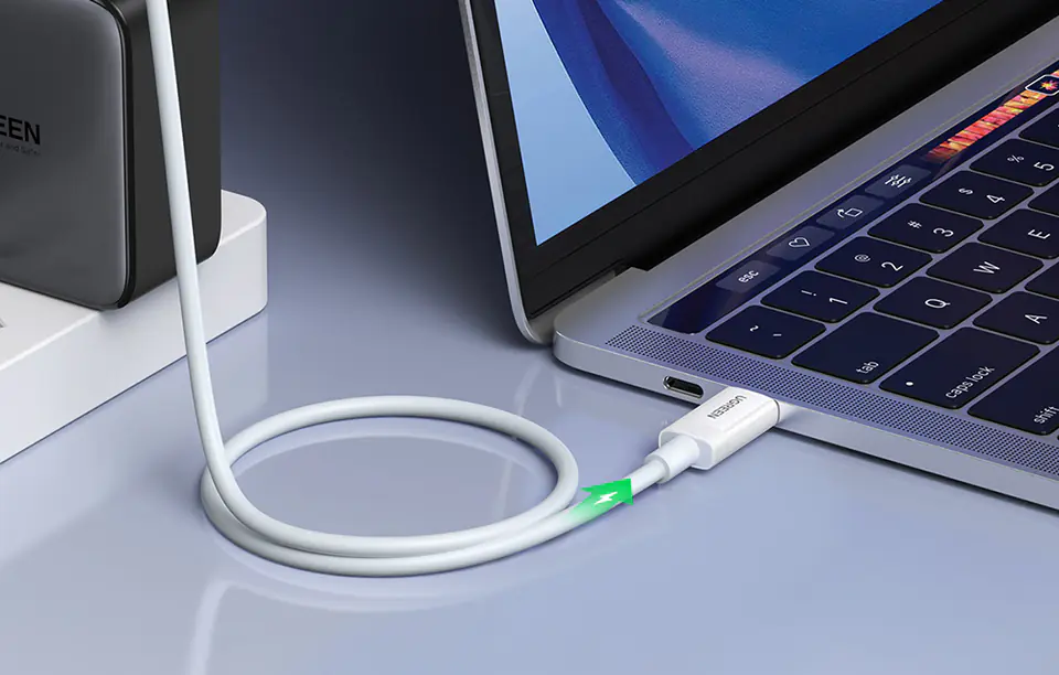 USB-C to USB-C Cable ugreen USB4, 40Gbps, 0.8m (white)