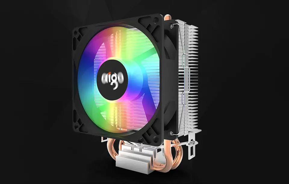 Active cooling for Aigo ICE 200 LED processor (heatsink + fan black)