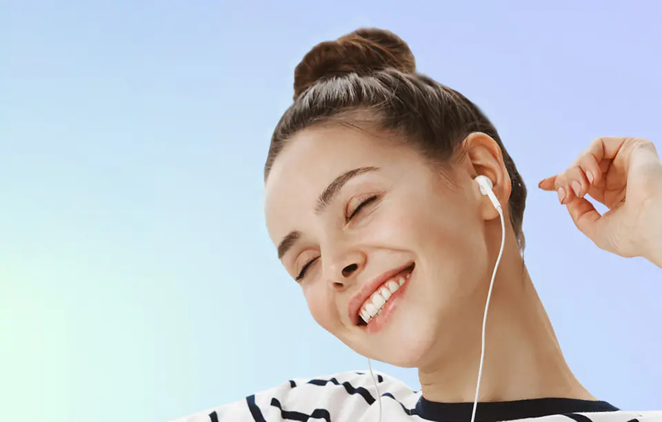 Słuchawki douszne przewodowe Edifier P180, USB-C (białe)