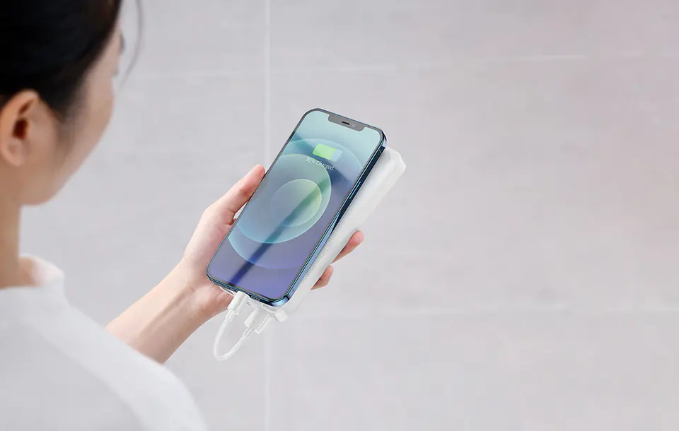 Powerbank Baseus Bipow 30000mAh, 2xUSB, USB-C, 15W (biały)