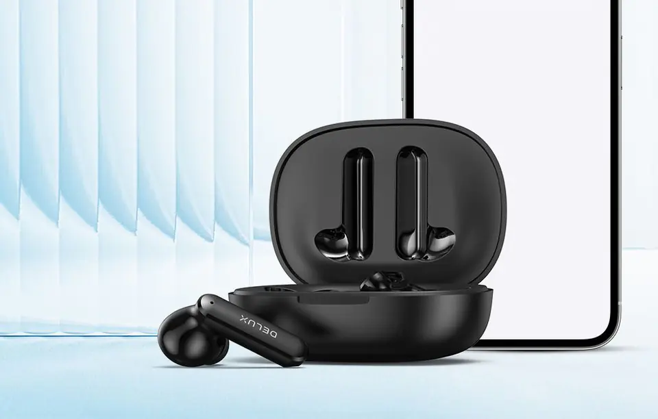 TWS Delux DT5 headphones (black)