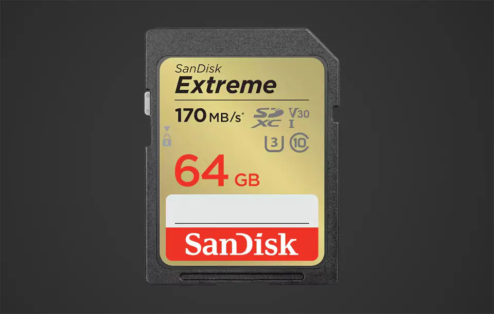Karta pamięci SANDISK EXTREME SDXC 64GB 170/80 MB/s UHS-I U3 (SDSDXV2-064G-GNCIN)