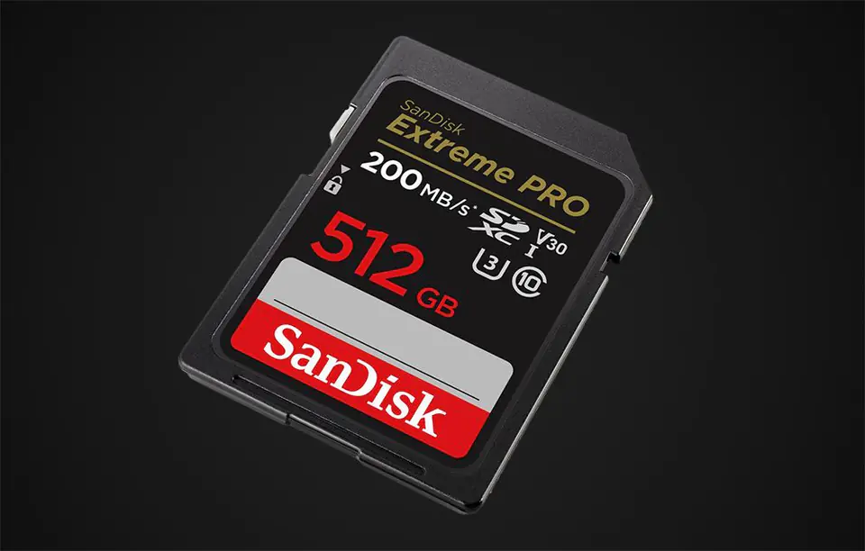Karta pamięci SANDISK EXTREME PRO SDXC 512GB 200/140 MB/s UHS-I U3 (SDSDXXD-512G-GN4IN)