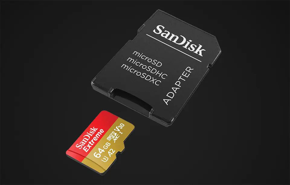 SanDisk Extreme 64 GB MicroSDXC UHS-I Class 10 + adapter