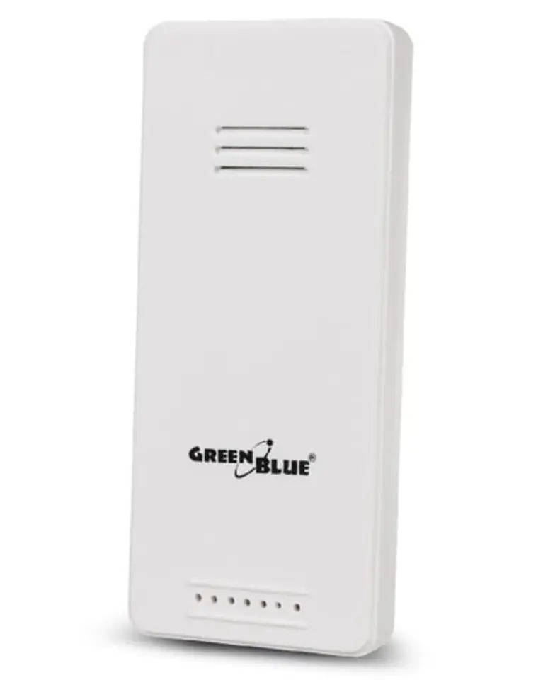 Stacja pogody bezprzewodowa GreenBlue GB542 DCF, kalendarz, alarm