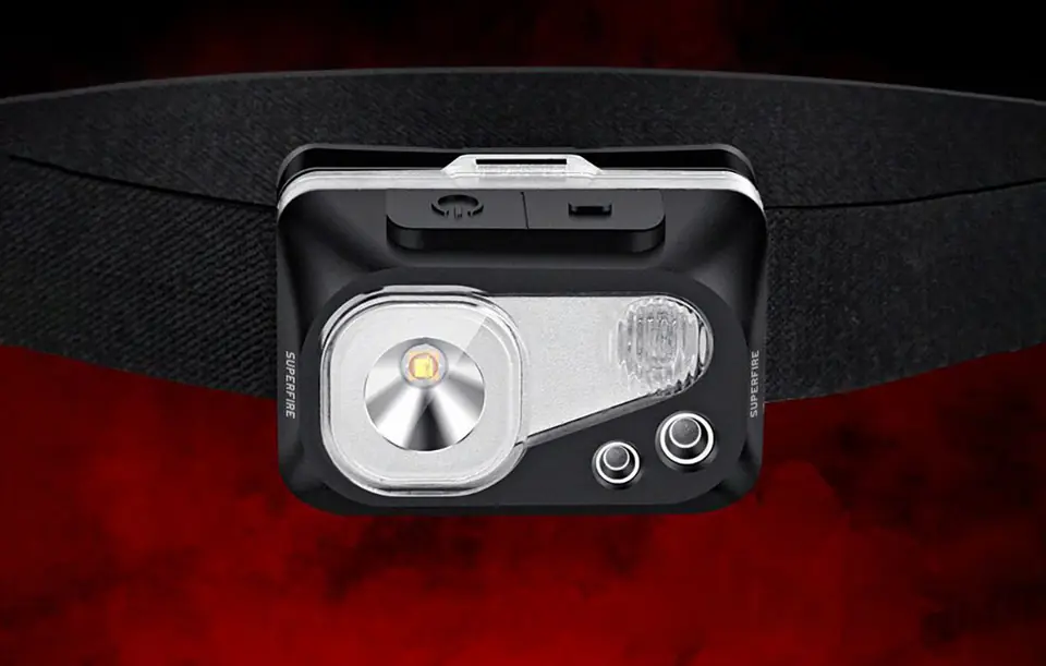 Superfire HL07 headlamp, 320lm, USB