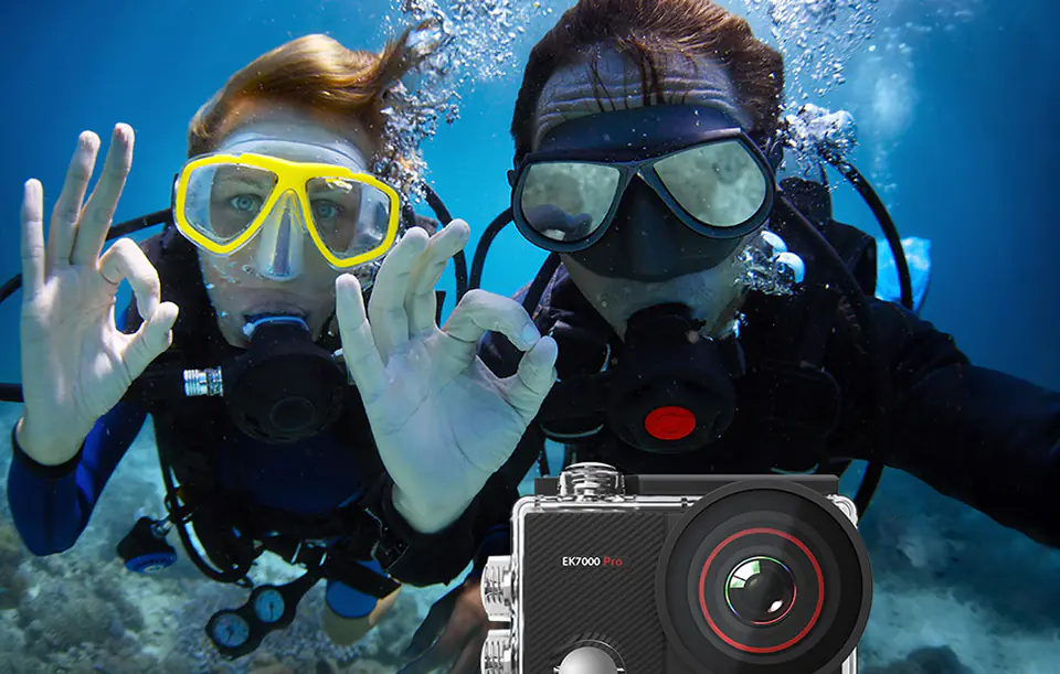 AKASO EK7000 Pro 4K Action Camera Touch Screen 20MP Underwater