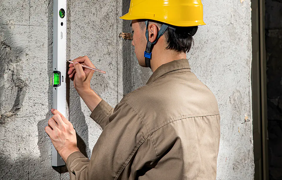 Level (spirit level) with magnet Deli Tools EDL700600B, 600mm