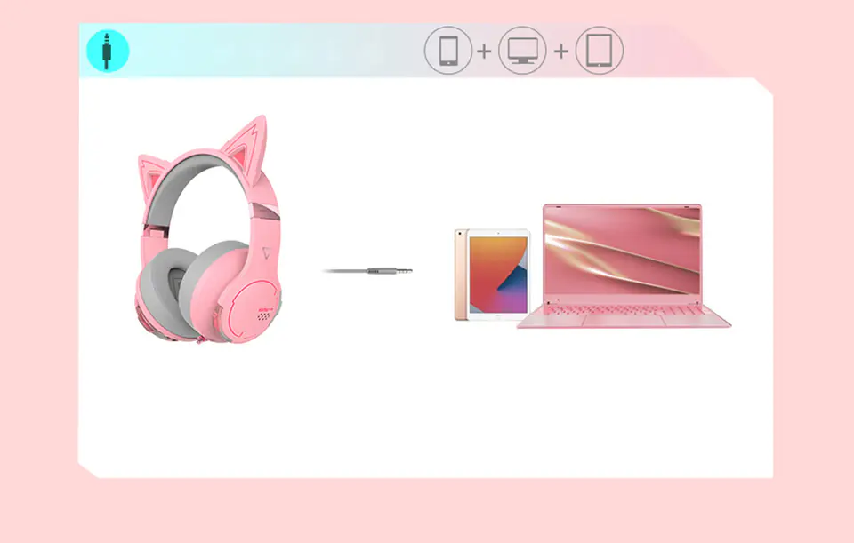 Edifier Gaming Headphones HECATE G5BT (Pink)