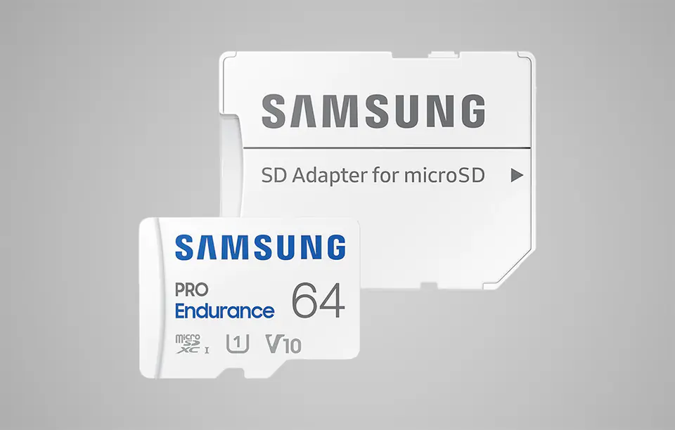 Samsung | PRO Endurance | MB-MJ64KA/EU | 64 GB | MicroSD Memory Card | Flash memory class U1, V10, Class 10 | SD adapter