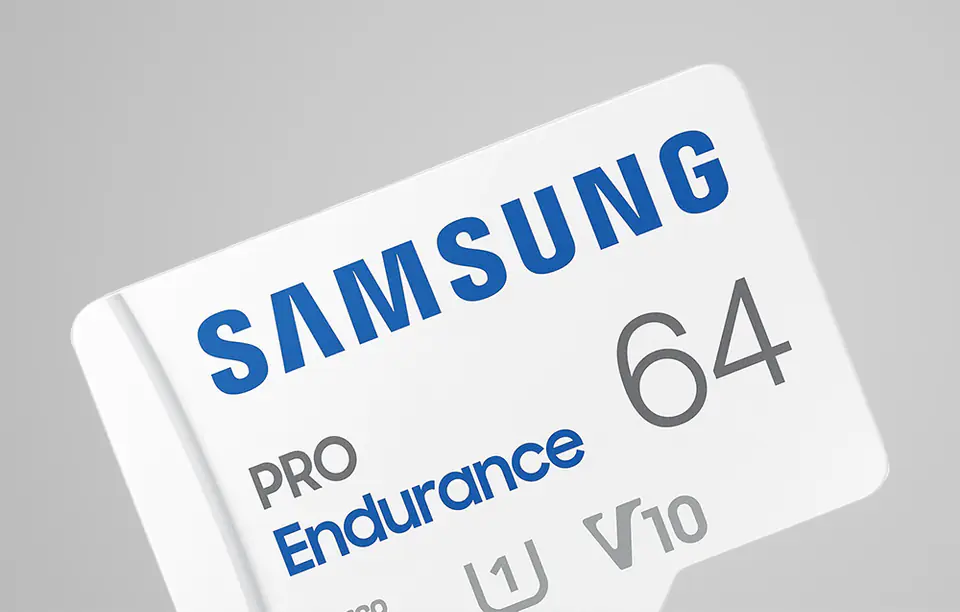 Samsung PRO Endurance MB-MJ64KA/EU 64 GB, MicroSD Memory Card, Flash memory class U1, V10, Class 10, SD adapter