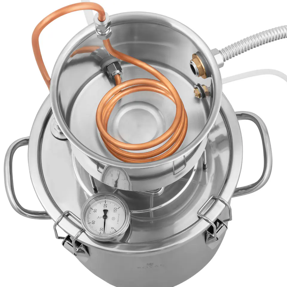 1,25 L Distilling Appliance, Thermometer & Alcohol Burner