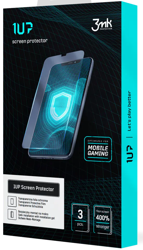 3MK Folia 1UP iPhone 12 Pro Max 6.7" Folia Gaming 3szt