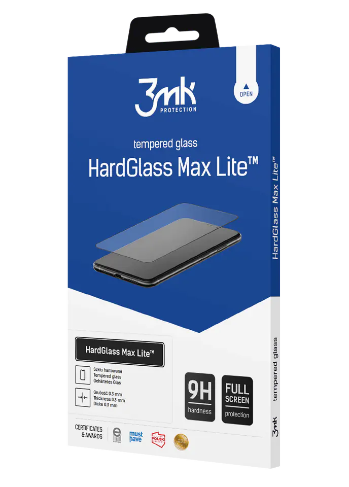 3MK HardGlass Max Lite Realme GT Master czarny/black