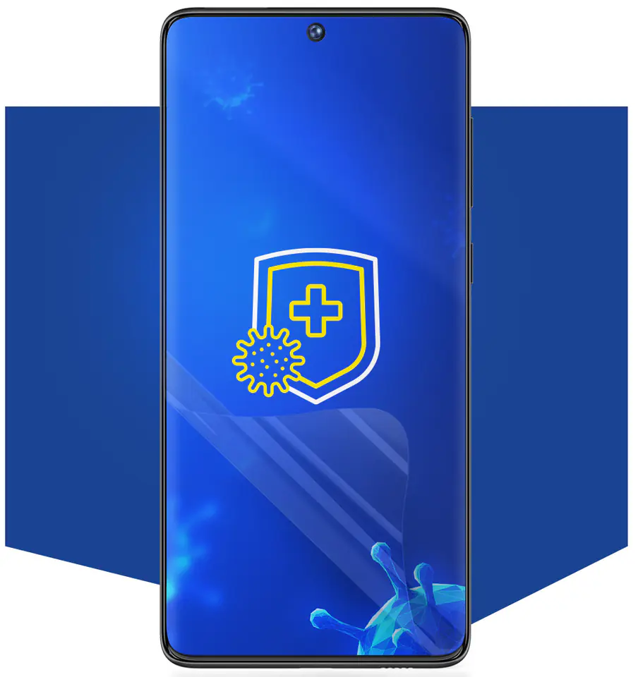 3MK Silver Protect+ Xiaomi POCO X3Folia Antymikrobowa montowana na mokro