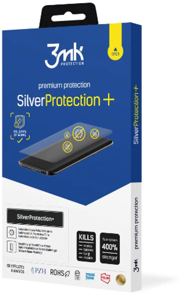 3MK Silver Protect+ Xiaomi POCO X3Folia Antymikrobowa montowana na mokro