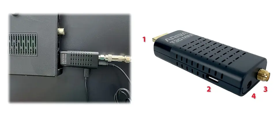 Ferguson Ariva T-30 Mini Receptor Tdt T2 Hd H.265 Hdmi (Stick)