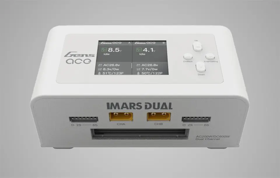 GensAce IMARS Dual Channel AC200W/DC300Wx2 charger