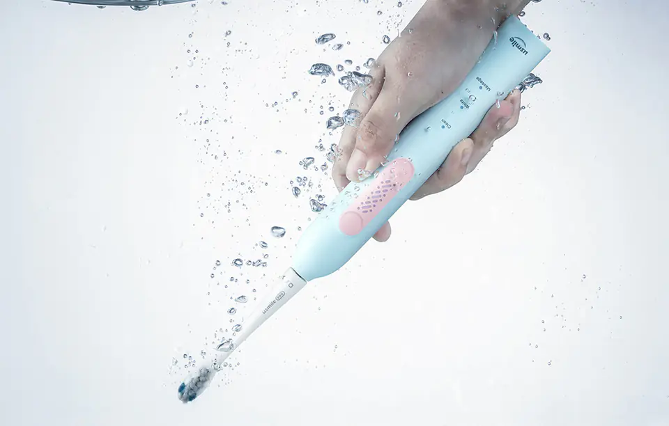 Sonic toothbrush with tip set Usmile P4 (blue)