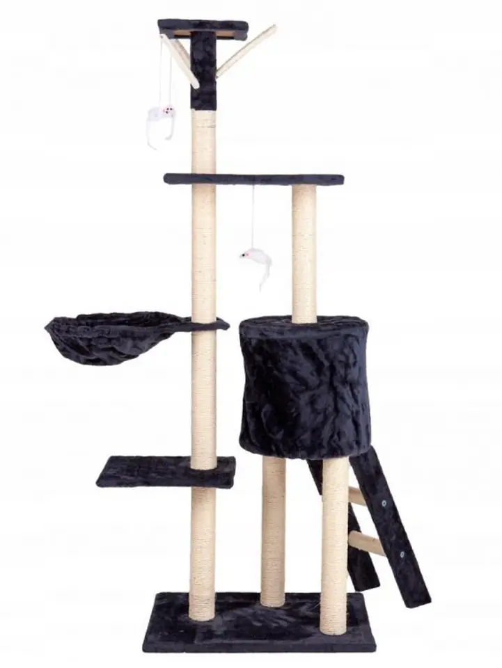 Drapak dla kota domek drzewo legowisko 138 cm XL szary Petsi
