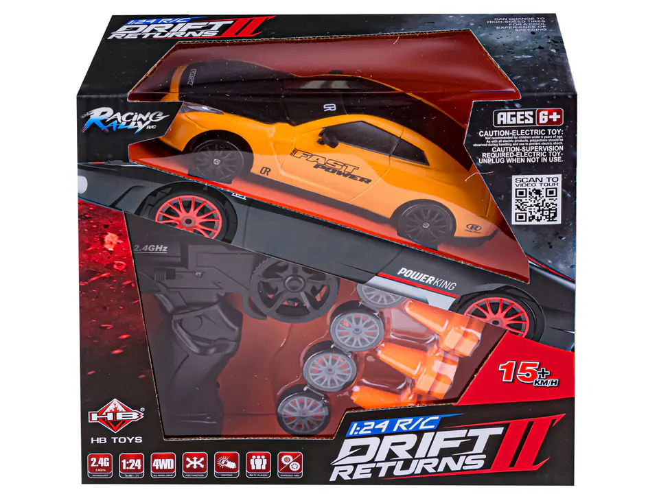 1:24 Classic Super Sport RC Drift Car Toy 2.4G Rapid Drift Racing Car  Remote Control Model GTR Vehicle Car Toys for Boys Gifts