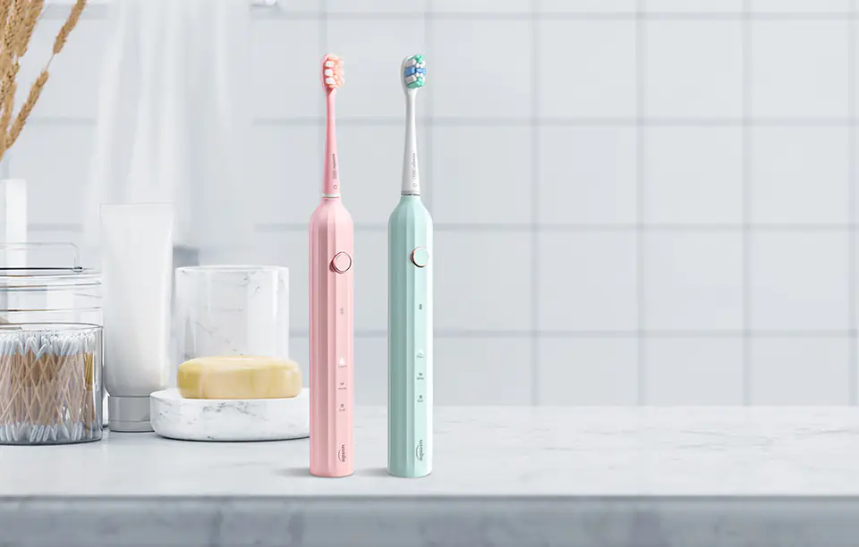 Sonic toothbrush with tip set and case Usmile Y1S (pink)