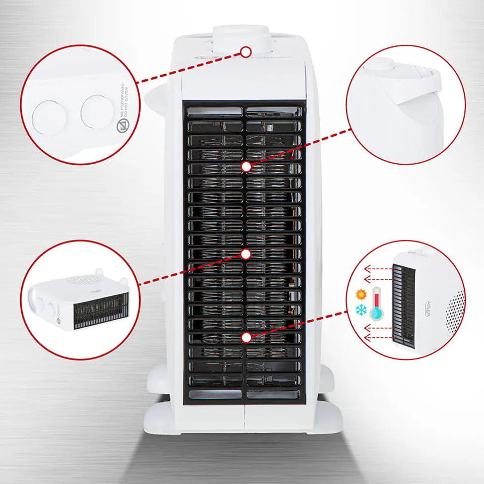 Termowentylator dwufunkcyjny Adler