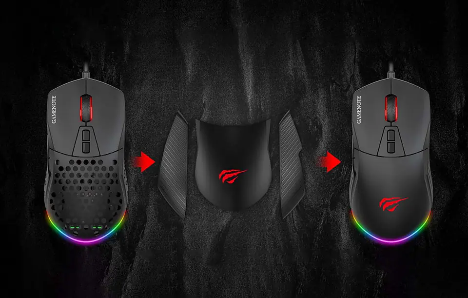 Havit GAMENOTE MS885 RGB 1000-10000 DPI Gaming Mouse