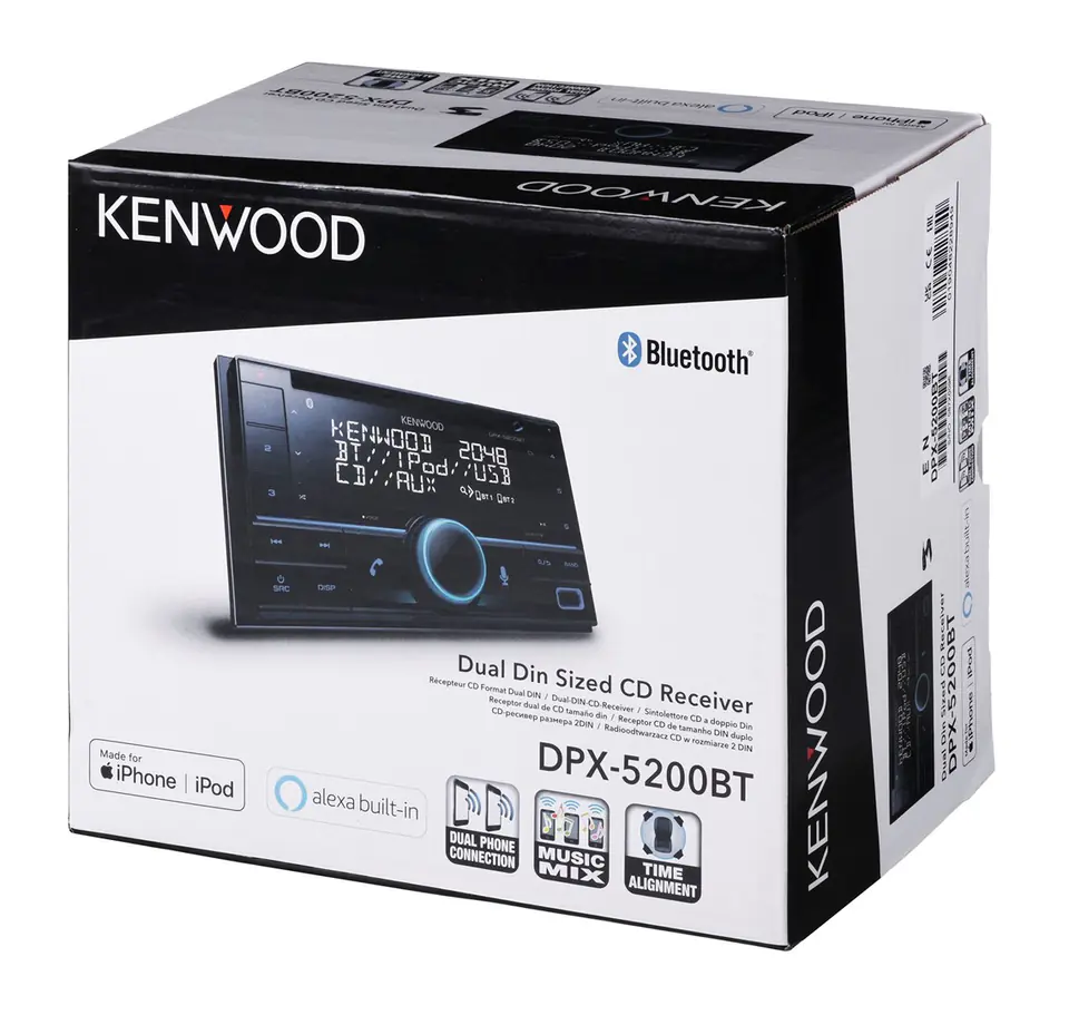 Kenwood DPX5200BT car media receiver Black 50 W Bluetooth Wasserman.eu