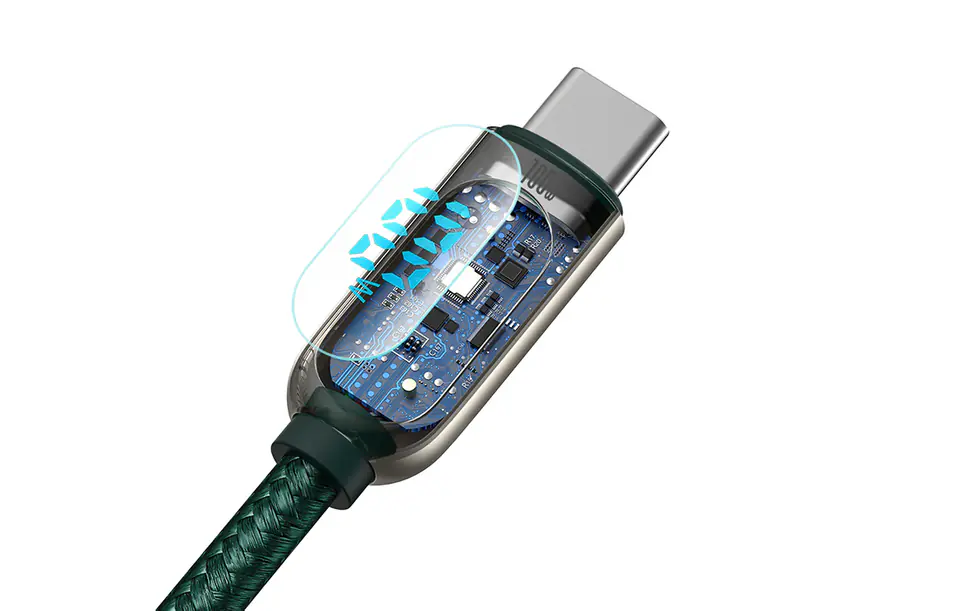 USB-C to USB-C Cable Baseus Display, 100W, 2m (green)