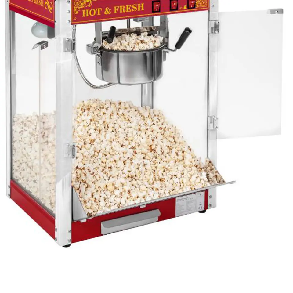 Macchina Popcorn Professionale HENDI - 1500W, Cassetto Raccogli Briciole, Acciaio Inox E Vetro - Foto 10