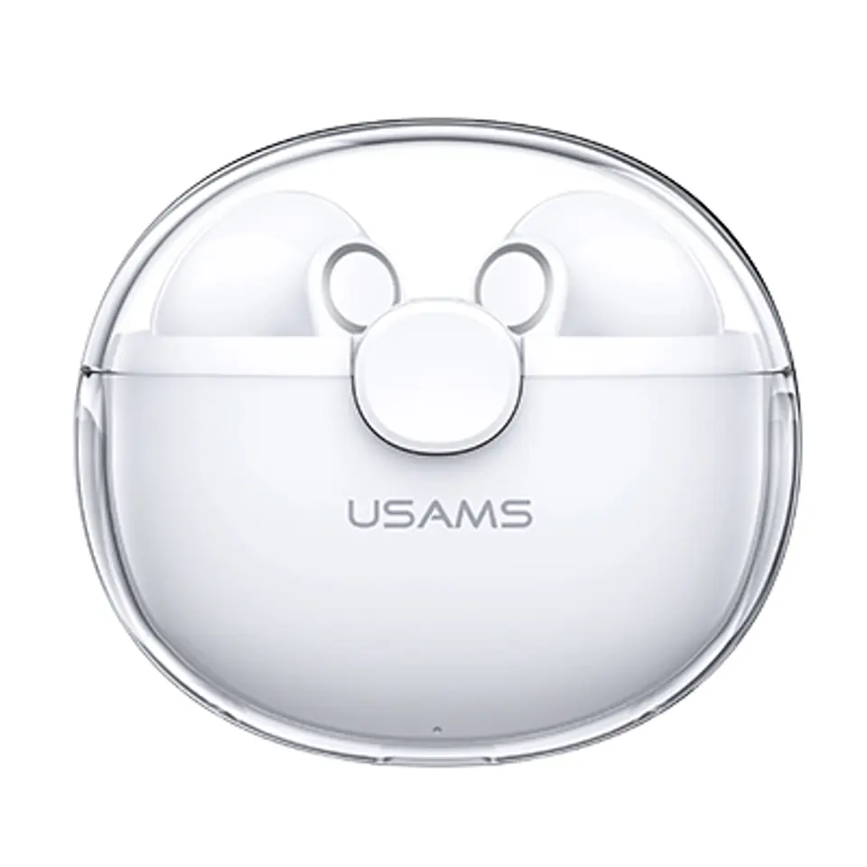 USAMS Bluetooth 5.1 TWS BU series wireless headphones white/white BHUBU01