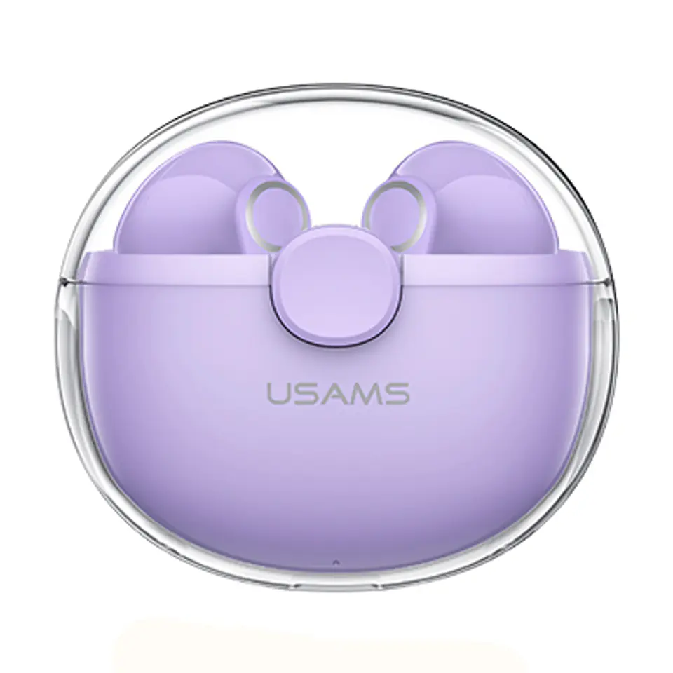 USAMS Bluetooth 5.1 headphones TWS BU series wireless purple/purple BHUBU02