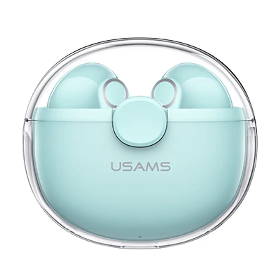 USAMS Bluetooth 5.1 headphones TWS BU series wireless green/green BHUBU03