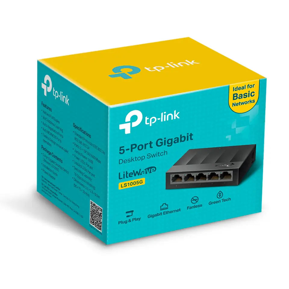 Switch 1- gigowy Przełącznik TP-Link LS1005G 5x1GB