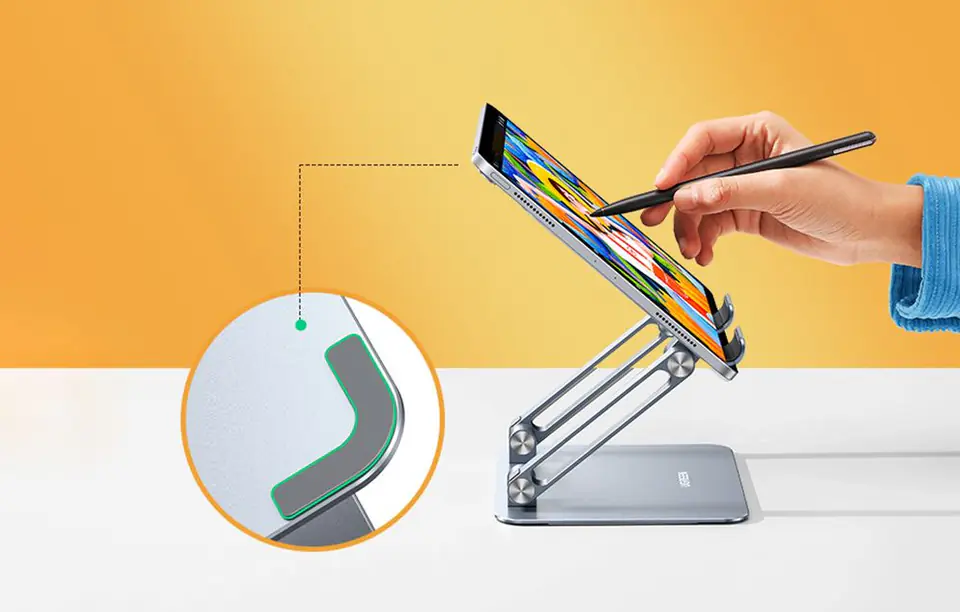 Tablet stand UGREEN LP339, 4.7-12.9'', foldable (Silver)