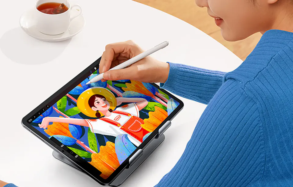 Tablet stand UGREEN LP339, 4.7-12.9'', foldable (Silver)