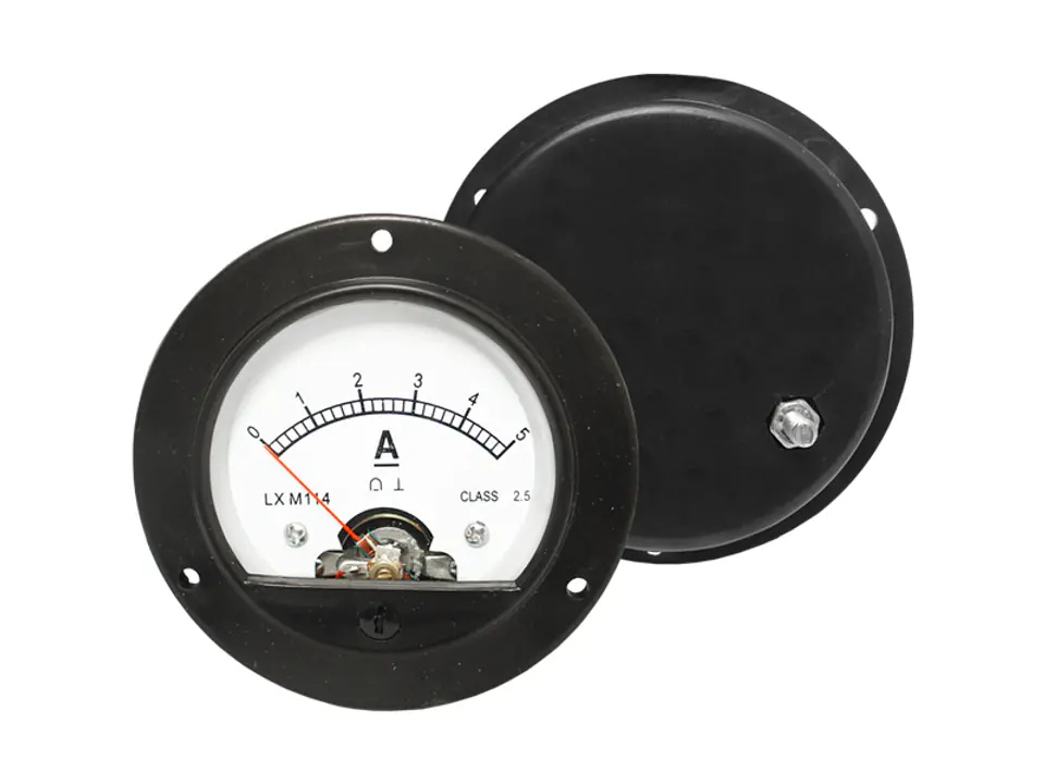 Analog meter round ammeter 5A, with shunt. (1LM) | Wasserman.eu