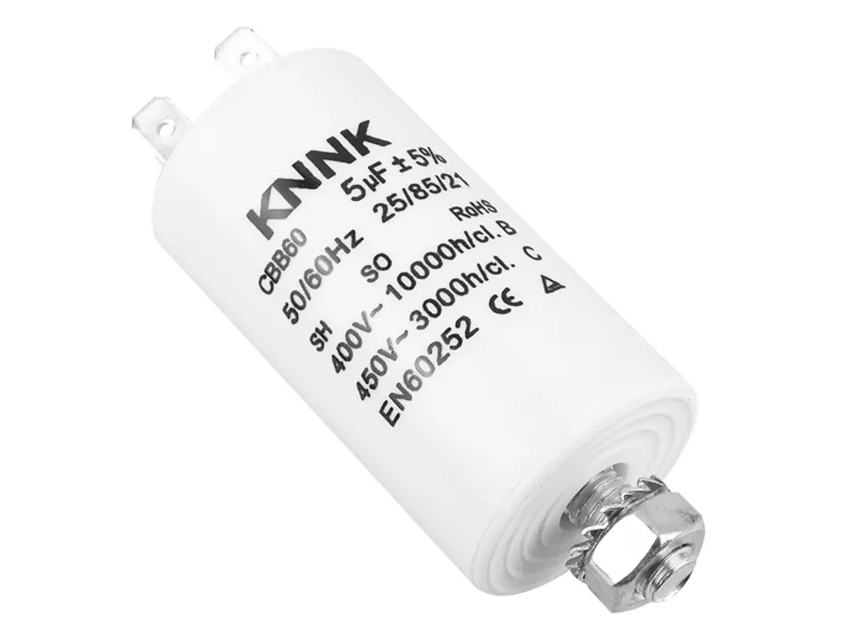 Motor capacitor 5 uF / 450 VAC. (1LM) | Wasserman.eu