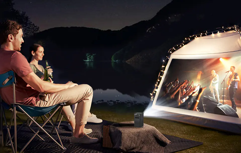 Wireless Mini Overhead Projector / Projector BYINTEK P20 DLP 3D 4K Android OS