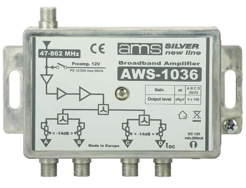AWS-1036 Wzmacniacz Antenowy