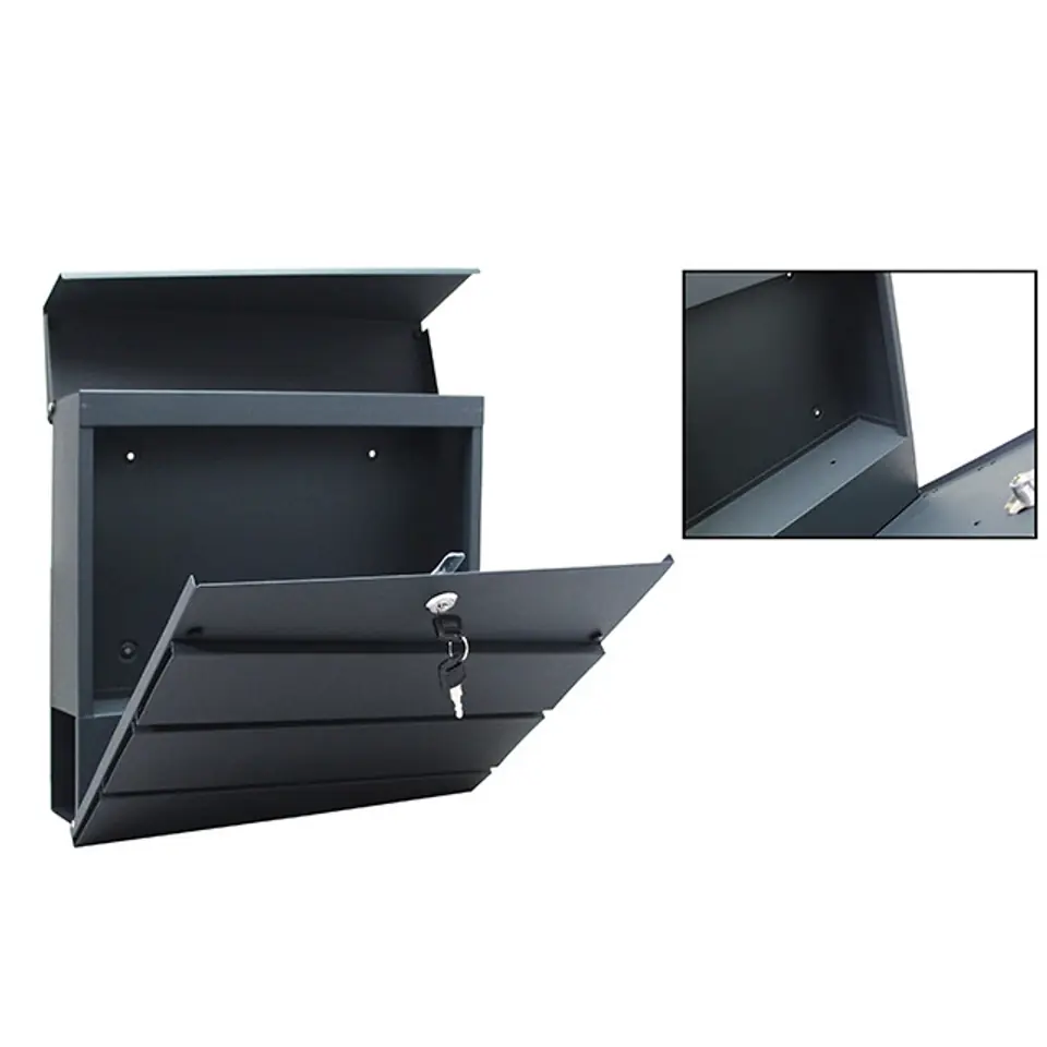 Anthracite letterbox