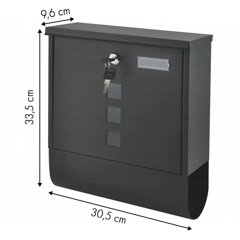 Steel letterbox